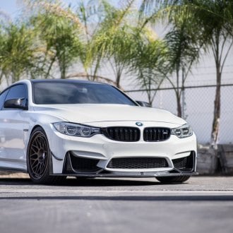 Stanced Blacked out BMW 4-Series Shod in Contrasting Chrome Rims ...