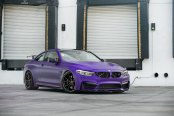 Extremely Exotic Matte Purple Wrap For BMW 4-Series