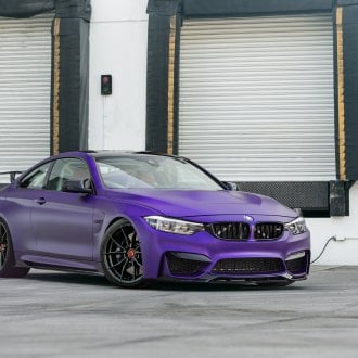 Stanced Blacked out BMW 4-Series Shod in Contrasting Chrome Rims ...