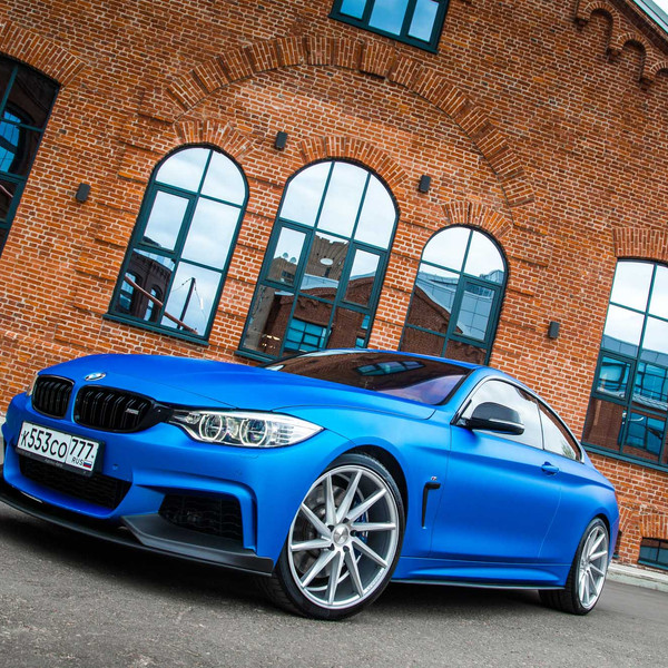Matte Blue Custom BMW 4-Series - Photo by Vossen