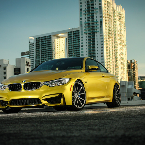 Custom Gold BMW 4-Series - Photo by Vossen