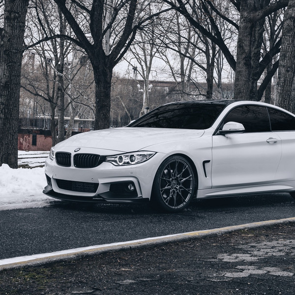 White BMW 4-Series Custom Front Lip - Photo by Niche