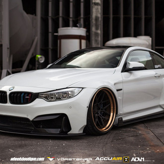 Heavily Modified BMW M4 Coupe Slammed To the Ground