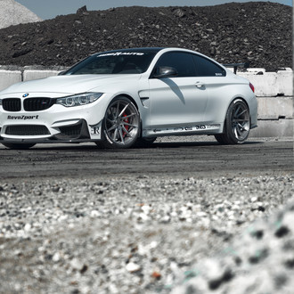 Track Ready BMW M4 With Carbon Fiber Front Lip and Rear Spoiler - Photo by Avant Garde