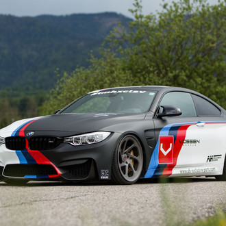Custom Painted Matte BMW 4-Series - Photo by Vossen