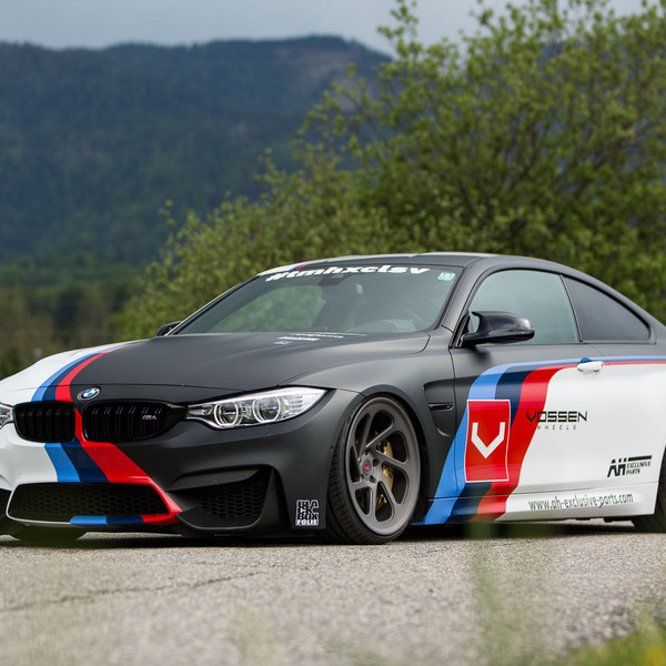 Custom Painted Matte BMW 4-Series - Photo by Vossen