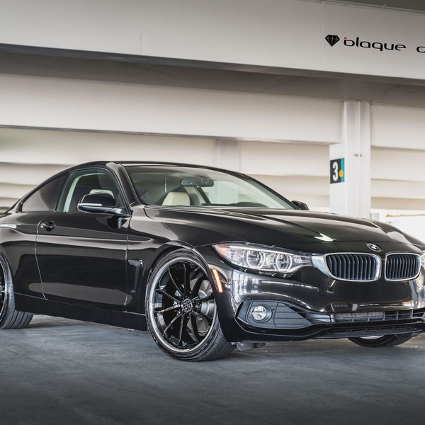 Black BMW 4-Series with Custom Headlights - Photo by Blaque Diamond