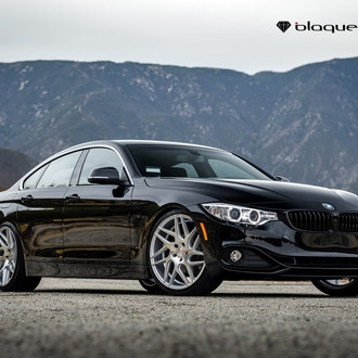 Black BMW 4-Series with Aftermarket Halo Headlights - Photo by Blaque Diamond