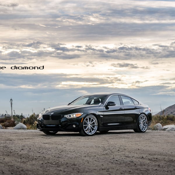 Halo Projector Headlights on Black BMW 4-Series - Photo by Blaque Diamond
