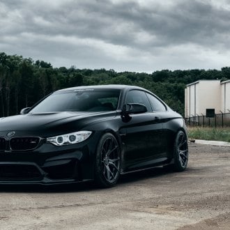 Awesome BMW 4-Series: Lowered and Rolling on Matte Black Vorsteiner ...