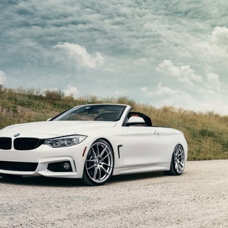 White Convertible BMW 4-Series Amazes with Its Tuning Tweaks