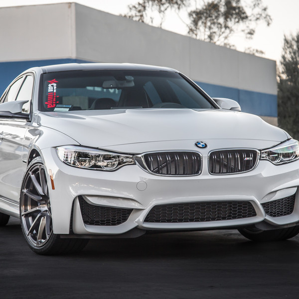 Custom Billet Grille on White BMW 4-Series - Photo by Vorstiner