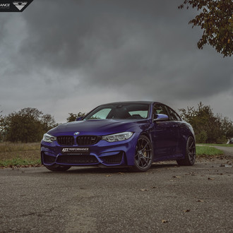Aftermarket Hood on Blue BMW 4-Series - Photo by Vorstiner