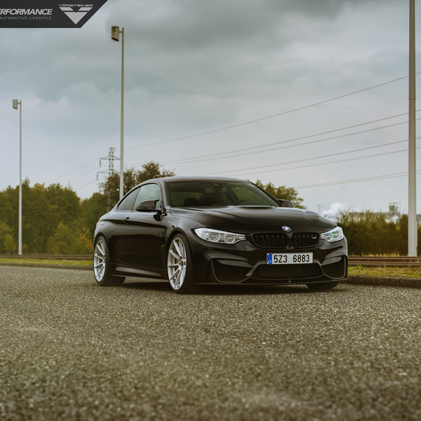 Aftermarket Front Bumper on Black BMW 4-Series - Photo by Vorstiner