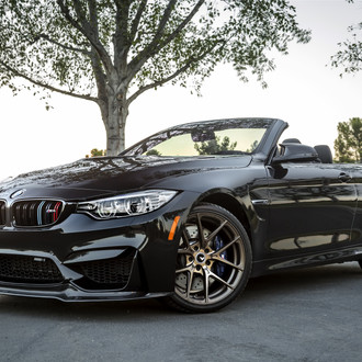 Bad Boy Ride: Black Convertible BMW 4-Series Fitted with Custom Parts
