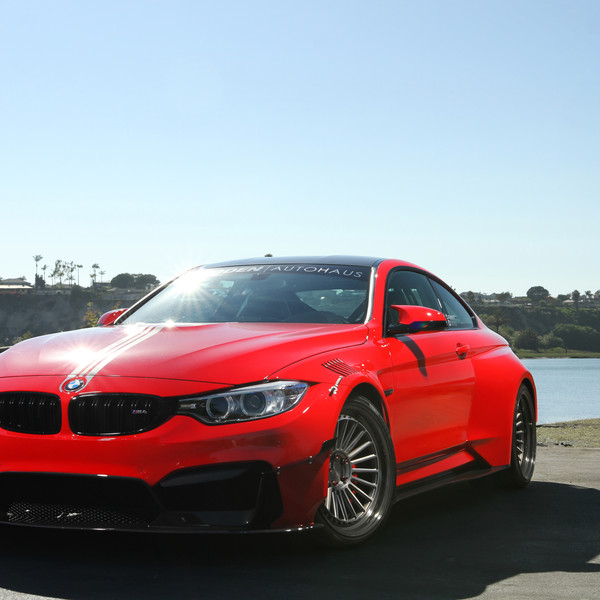 Red BMW 4-Series with Aftermarket Body Kit - Photo by Vorstiner