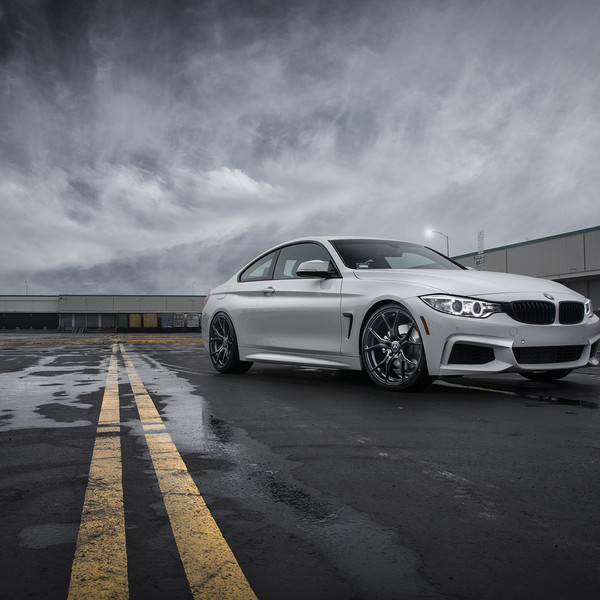 Halo Headlights on White BMW 4-Series - Photo by Vorstiner