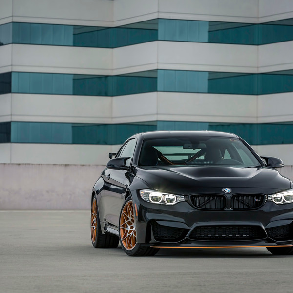Custom Front Lip on Black BMW 4-Series - Photo by Vorstiner