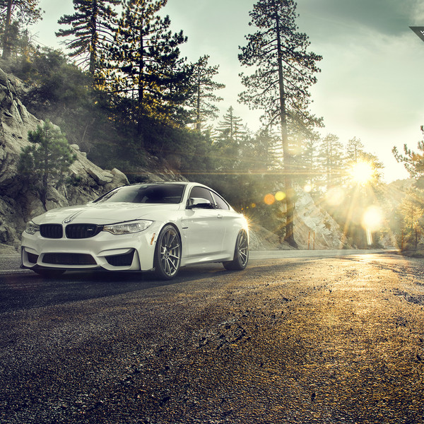 Aftermarket Side Mirrors on White BMW 4-Series - Photo by Vorstiner