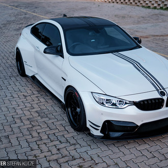 Aftermarket Hood on White BMW 4-Series - Photo by Vorstiner