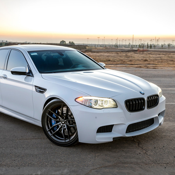 Custom White Matte BMW 5-Series - Photo by Vorstiner
