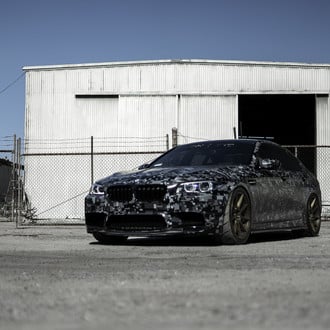 Custom Camo Painted BMW 5-Series - Photo by Zito Wheels