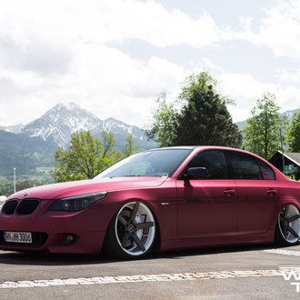 Custom Plum Matte BMW 5-Series - Photo by Vossen