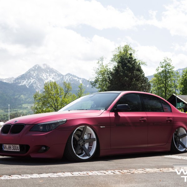 Custom Plum Matte BMW 5-Series - Photo by Vossen