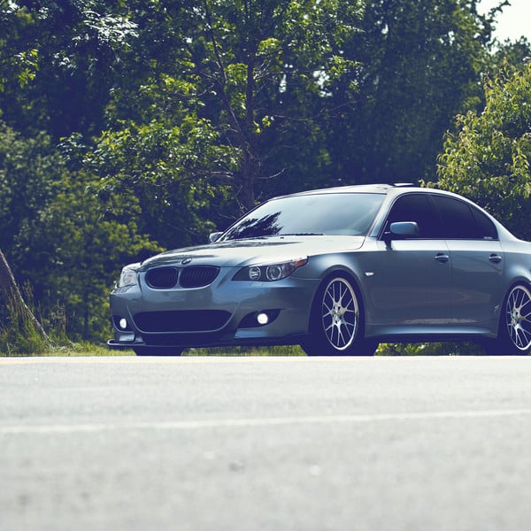 BMW BMW 5-Series with Custom Front Lip - Photo by Vossen