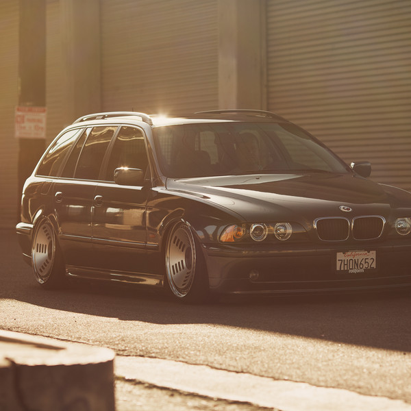 Custom Gloss Black Lowered BMW 5-Series - Photo by Rotiform