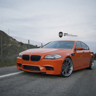 Radical Orange Outfit of the BMW M5 With ADV1 Custom Wheels