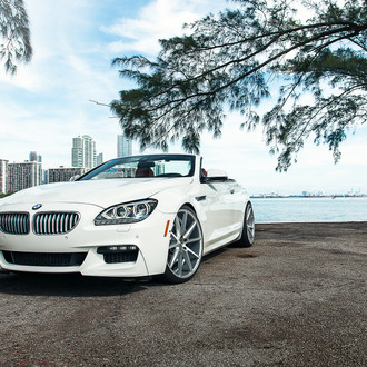 BMW 650 Convertible on Silver Vossen VFS1 Rims - Photo by Vossen