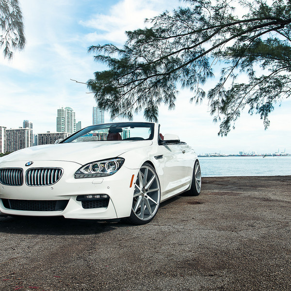 BMW 650 Convertible on Silver Vossen VFS1 Rims - Photo by Vossen