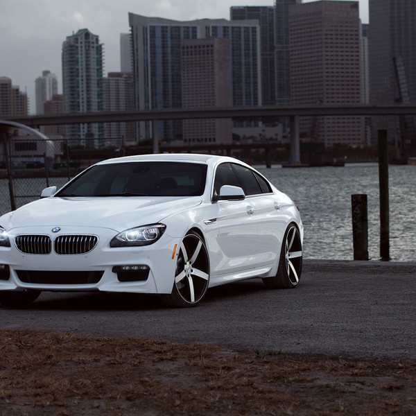Custom White BMW 6-Series on Vossen Chrome Rims - Photo by Vossen