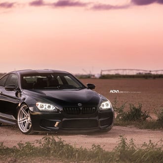 Mineral Black BMW M6 with Halo Headlights - Photo by ADV.1