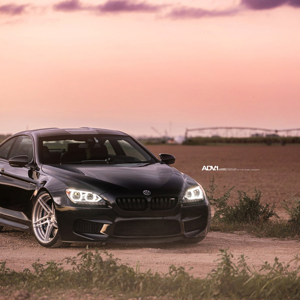 Mineral Black BMW M6 with Halo Headlights - Photo by ADV.1