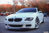 Gorgeous White BMW M6 With Black Lip and ADV1 Custom Wheels