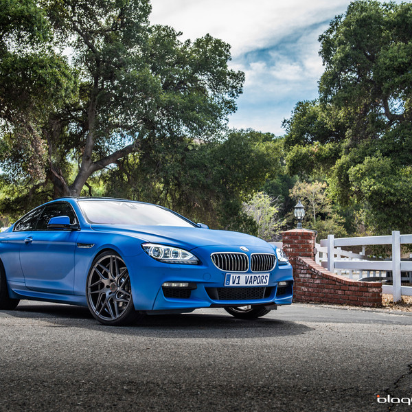 Custom Matte Blue BMW 6-Series - Photo by Blaque Diamond