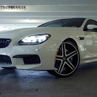 Aftermarket LED Headlights on White BMW 6-Series - Photo by Vellano