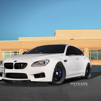 Aftermarket Front Lip on White BMW 6-Series - Photo by Strasse Forged