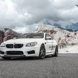 Halo Headlights on Custom White BMW 6-Series - Photo by Vorstiner
