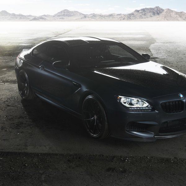 Black BMW 6-Series with Carbon Fiber Front Bumper Lip - Photo by Johan Lee