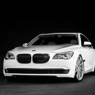 Custom Grille on White BMW 7-Series - Photo by Vossen