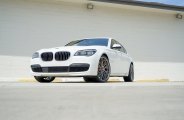 White BMW 7-Series Shows Off Custom Vorsteiner Wheels