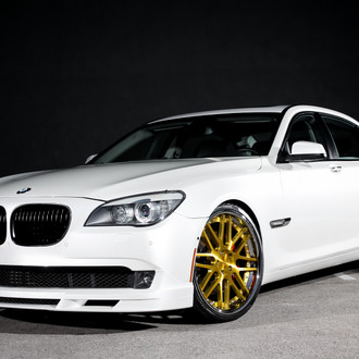 Alpina B7 on Gold Custom Wheels - Photo by Exclusive Motoring