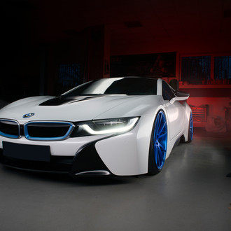 Hybrid Bmw i8 on Beautiful Vossen Custom Wheels - Photo by Vossen