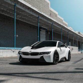 Spaceship in the Form of the Car: Custom White BMW i8 with Blue Accents ...