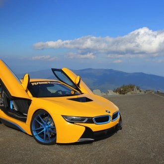 Spaceship In The Form Of The Car: Custom White BMW I8 With Blue Accents ...