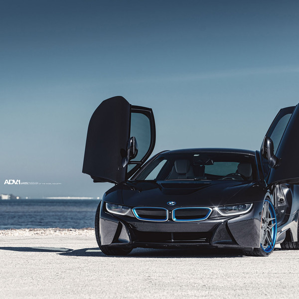 Black BMW i8 with Vertical Doors - Photo by ADV.1