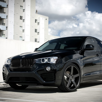 All Black BMW X4 on Custom Wheels - Photo by Exclusive Motoring